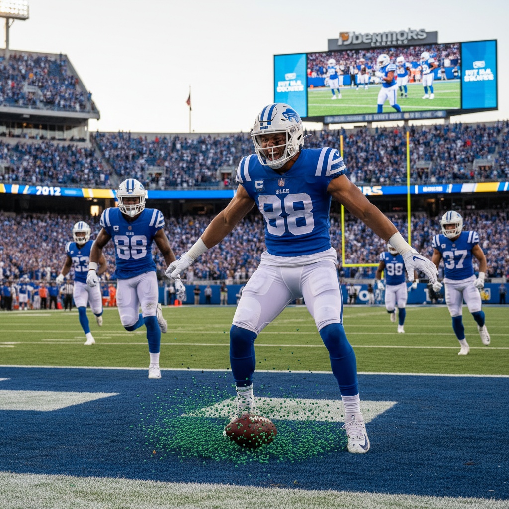 touchdown celebration spiking